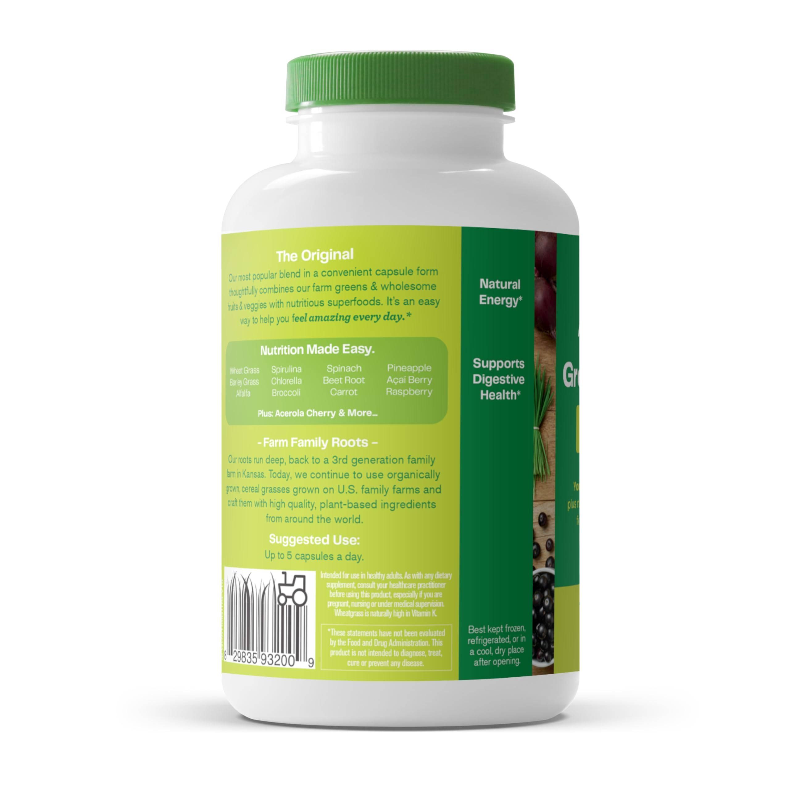 Kansas farm-sourced greens mix delivering whole food nutrition.