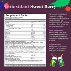 Amazing Grass Greens Superfood glass with mix shows vibrant berry flavor and hydration