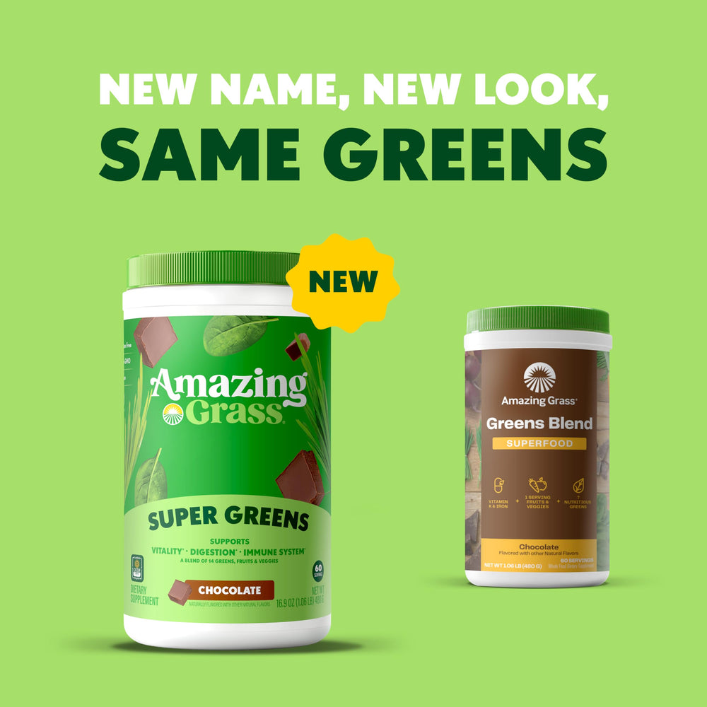Scoop beside jar shows convenient daily serving and plant-based nutrition