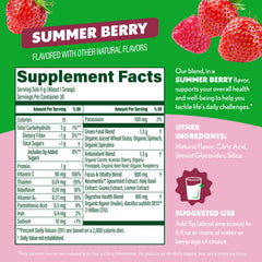 Amazing Grass Vitamin C immune-support label demonstrates daily vitamin C.