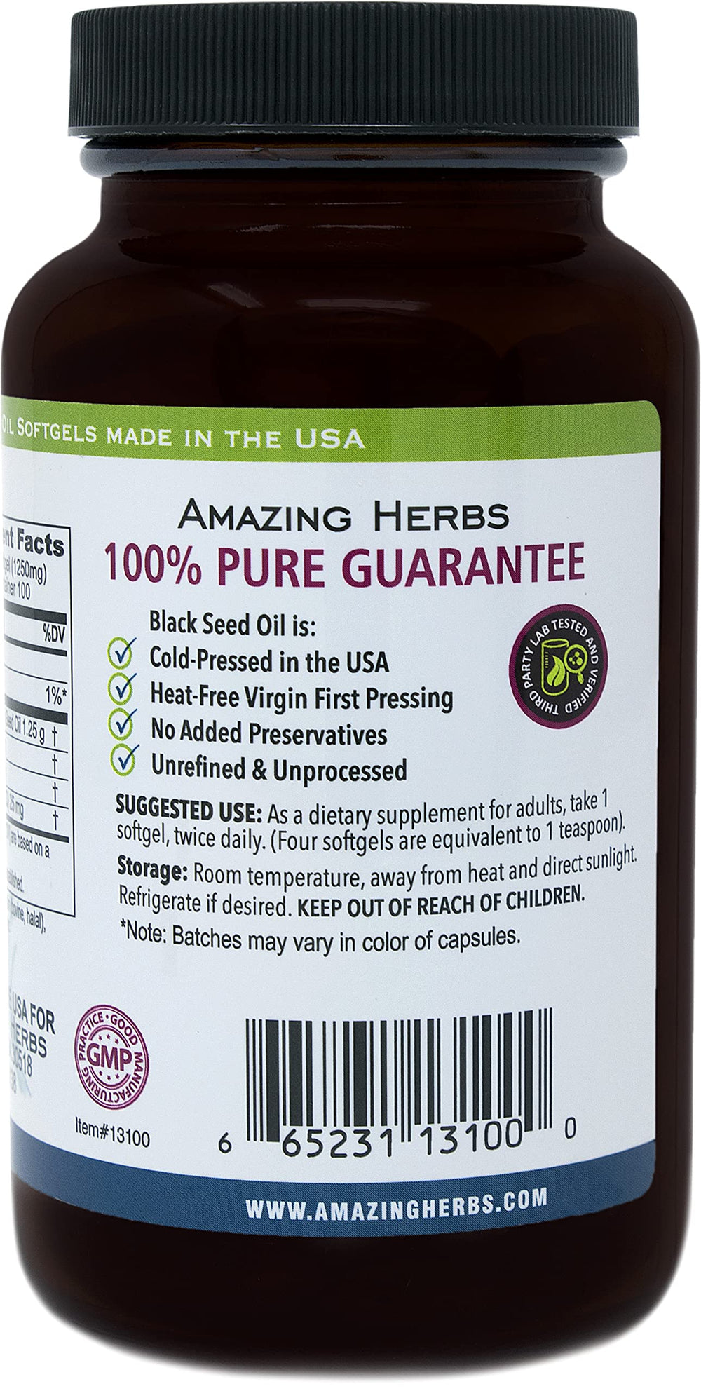 Amazing Herbs pack-2-bottles image indicating value bundle with 200 softgels