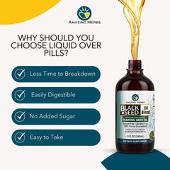 Amazing Herbs omega-rich oil being poured to boost daily nutrition
