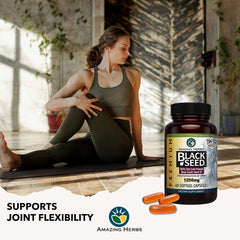 Amazing Herbs capsules on a neutral backdrop, appealing to health-conscious daily users.