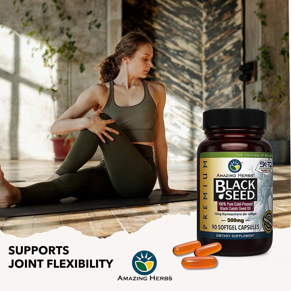 Two Amazing Herbs bottles in hand; convenient two-pack for routine use.