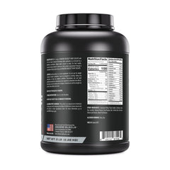 Amazing Muscle Whey Isolate scoop beside the tub for easy serving.