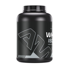 Amazing Muscle Whey Isolate tub with clear labeling and purity.