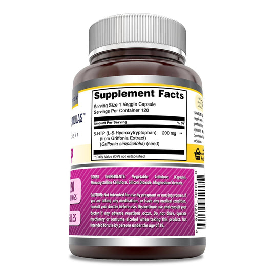 Amazing Nutrition Amazing Formulas 5-HTP capsules in veggie form for easy daily use