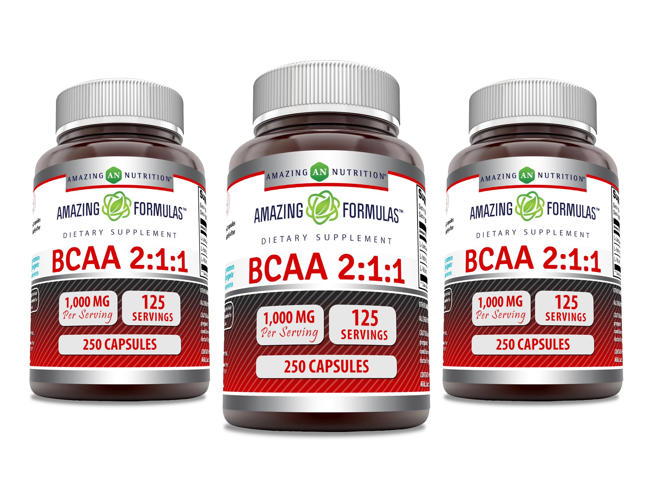 Amazing Formulas BCAA bottle front for workout-ready amino acids