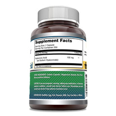 Amazing Formulas hyaluronic acid capsules closeup show easy-to-swallow softgel for daily support