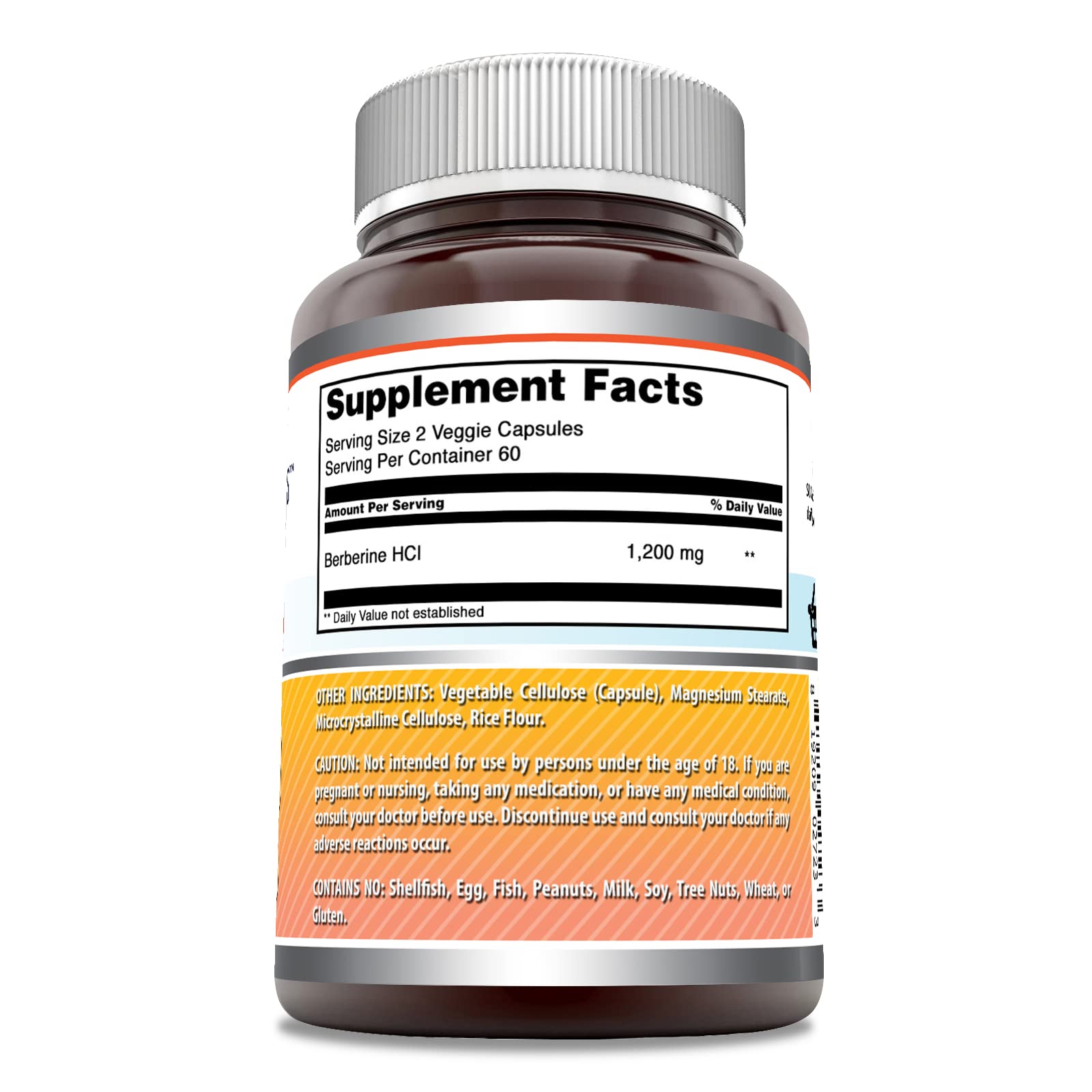 Amazing Formulas Berberine bottle cap shows secure seal for consistent dosing