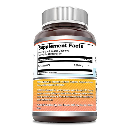 Amazing Formulas Berberine bottle cap shows secure seal for consistent dosing