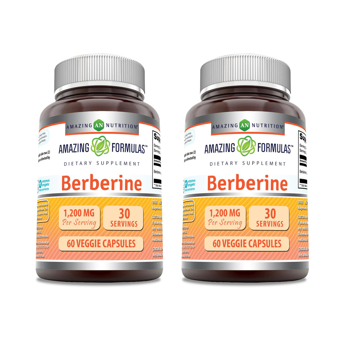 Amazing Nutrition Berberine bottle front with 60 vegetarian capsules for daily wellness