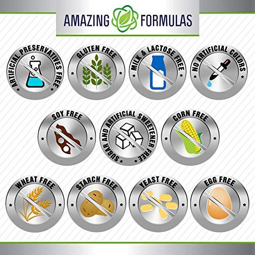 Amazing Nutrition Berberine gluten-free label detail emphasizing non-GMO quality.