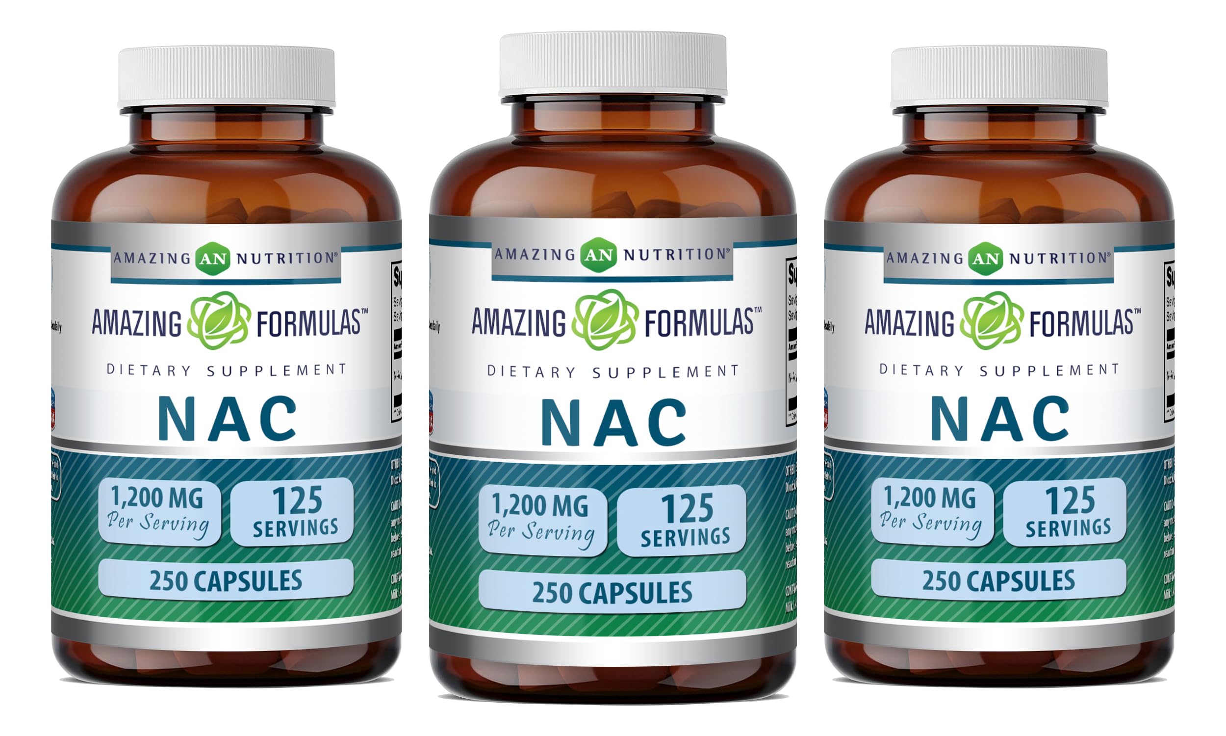 Amazing Nutrition NAC 600 mg bottle front view for daily wellness support