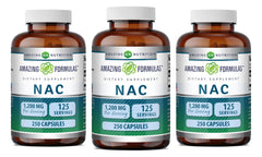 Amazing Nutrition NAC 600 mg bottle front view for daily wellness support