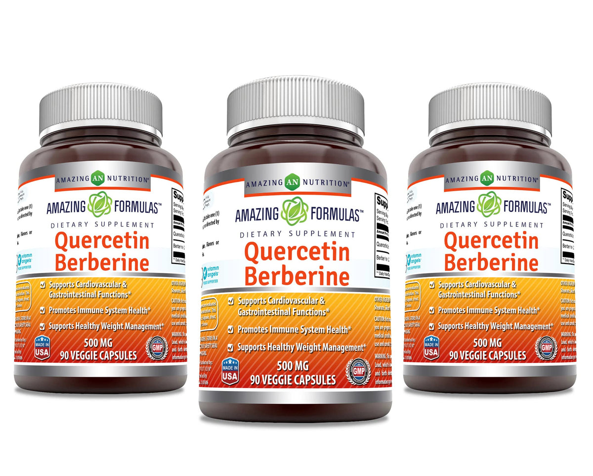 Amazing Nutrition Quercetin Berberine capsules for daily wellness support