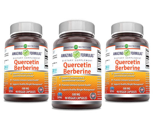 Amazing Nutrition Quercetin Berberine capsules for daily wellness support