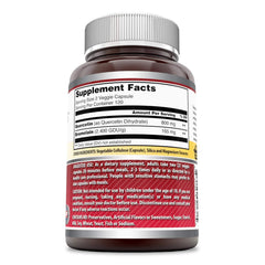 Close-up of Amazing Nutrition quercetin capsules highlighting bromelain for enhanced absorption