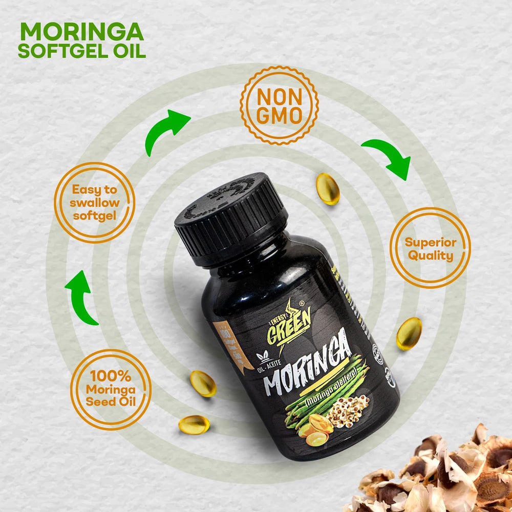 Amazon Andes Moringa ingredients panel highlights tocopherols and beta-sitosterol.