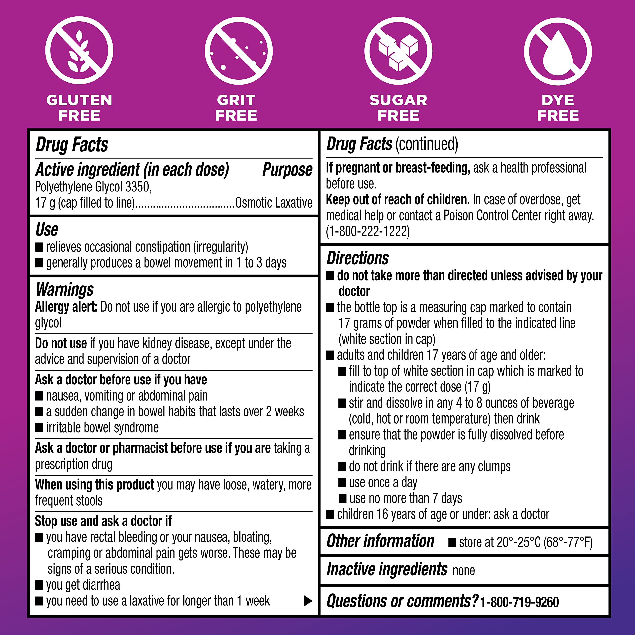 ClearLax suitable for adults and teens 17+ with an easy daily routine.
