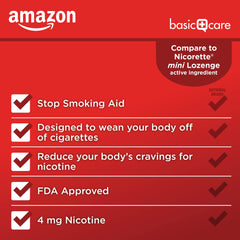 Box with 135-count lozenges for daily quit smoking support.