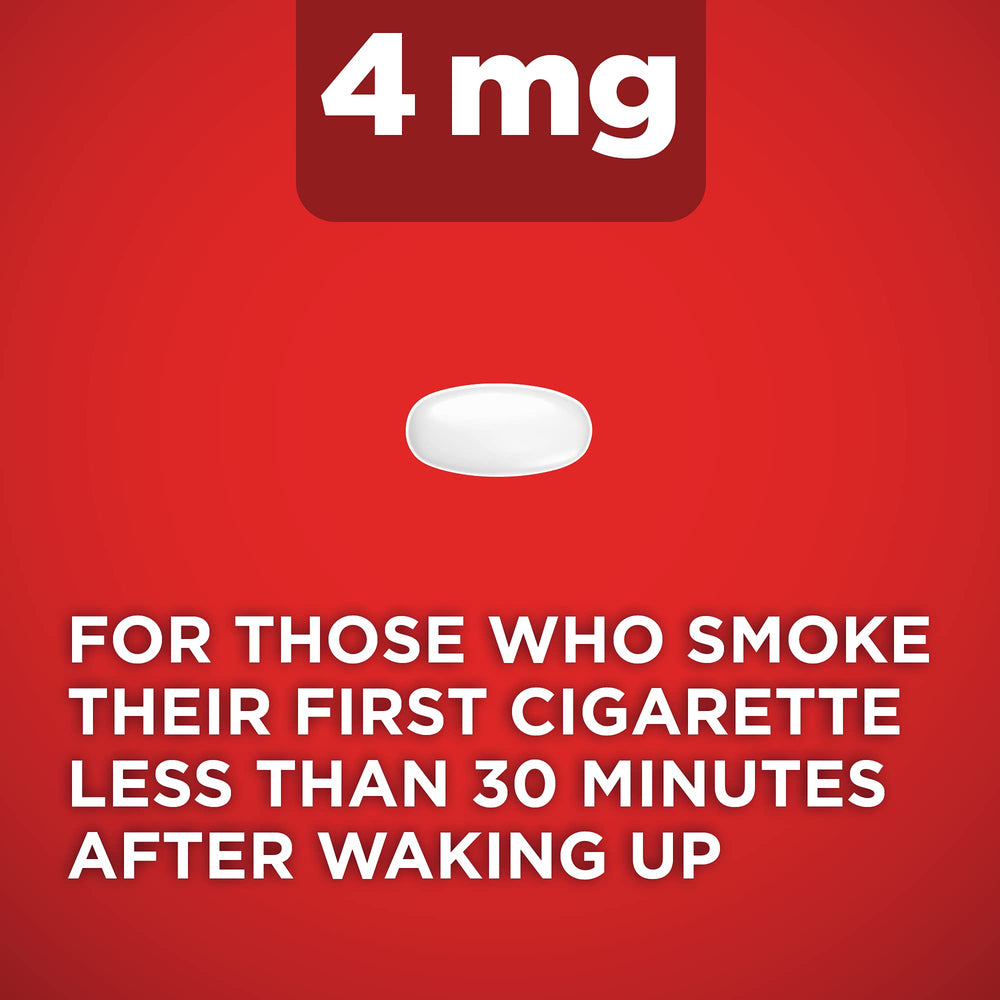 Close-up of Cherry Ice lozenge for cravings management.