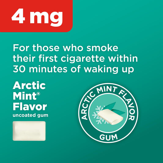 Close-up of mint gum pieces from Amazon Basic Care aiding cessation
