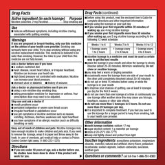 Amazon Basic Care nicotine lozenge cherry dispensing demonstrates easy use.