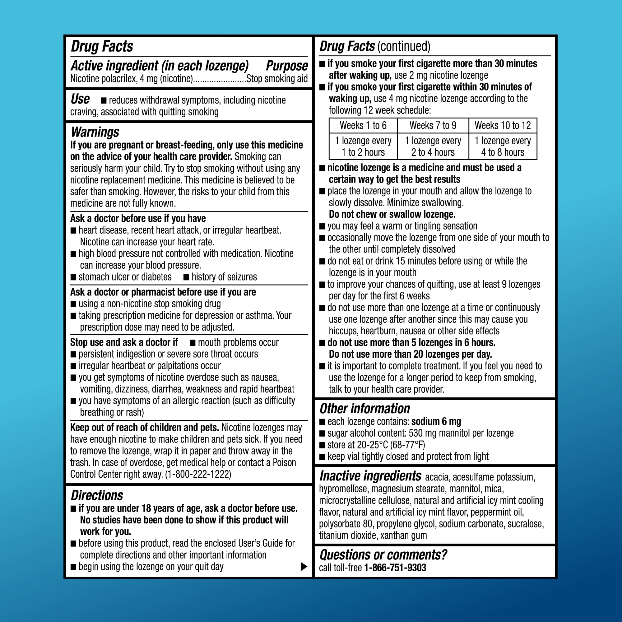 Amazon Basic Care sugar-free gluten-free lozenge for gluten-conscious users.
