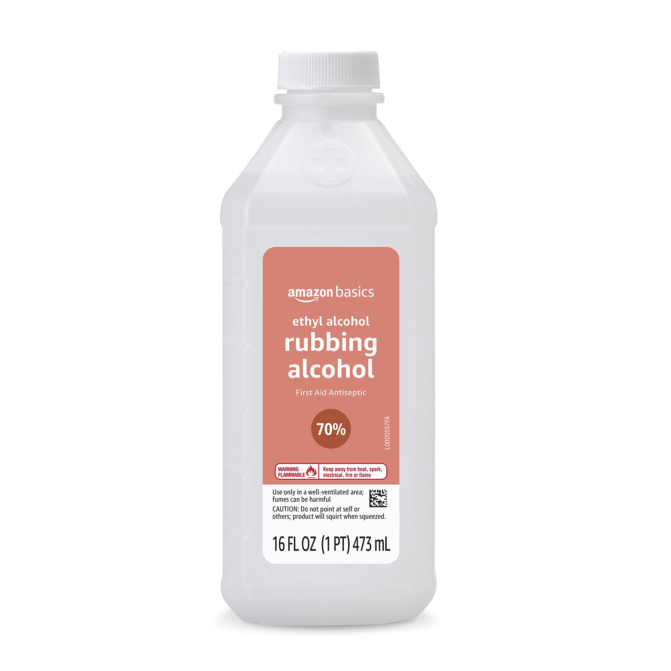 Amazon Basics 16-fluid-ounce bottle shown for home first aid kits