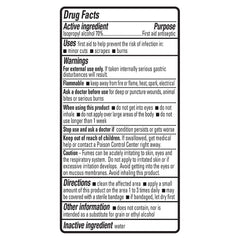 Amazon Basics 70% Isopropyl Alcohol bottle cap highlights safety and tamper-evident features