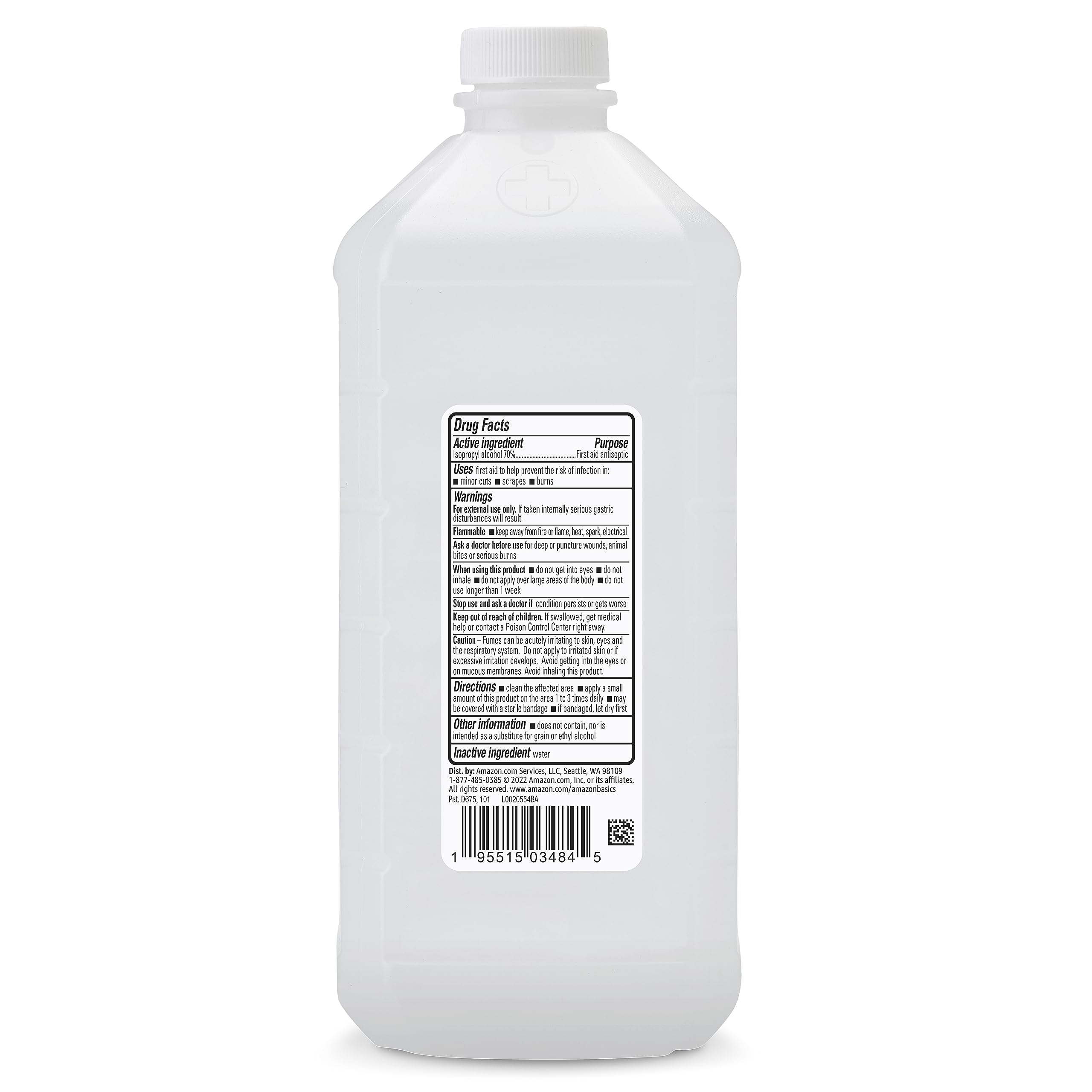 Amazon Basics 70% Isopropyl Alcohol packaging variation signals updated branding and convenience