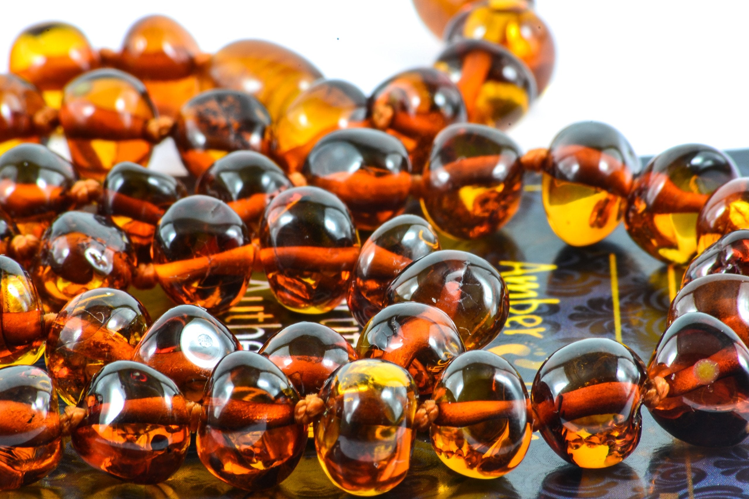Amber Touch Baltic Amber Necklace worn on the neck highlighting comfortable daily wear.