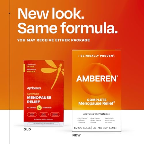 Amberen brand box reinforces confidence in menopause care.