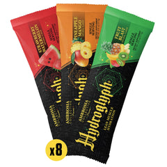Ambrosia Hydroglyph Strawberry Watermelon flavor tasting refreshing and sugar-free.