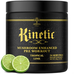 Ambrosia Kinetic tropical lime powder scoop ready for clean energy