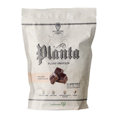 Ambrosia Planta bottle with melted chocolate flavor for dairy-free protein.