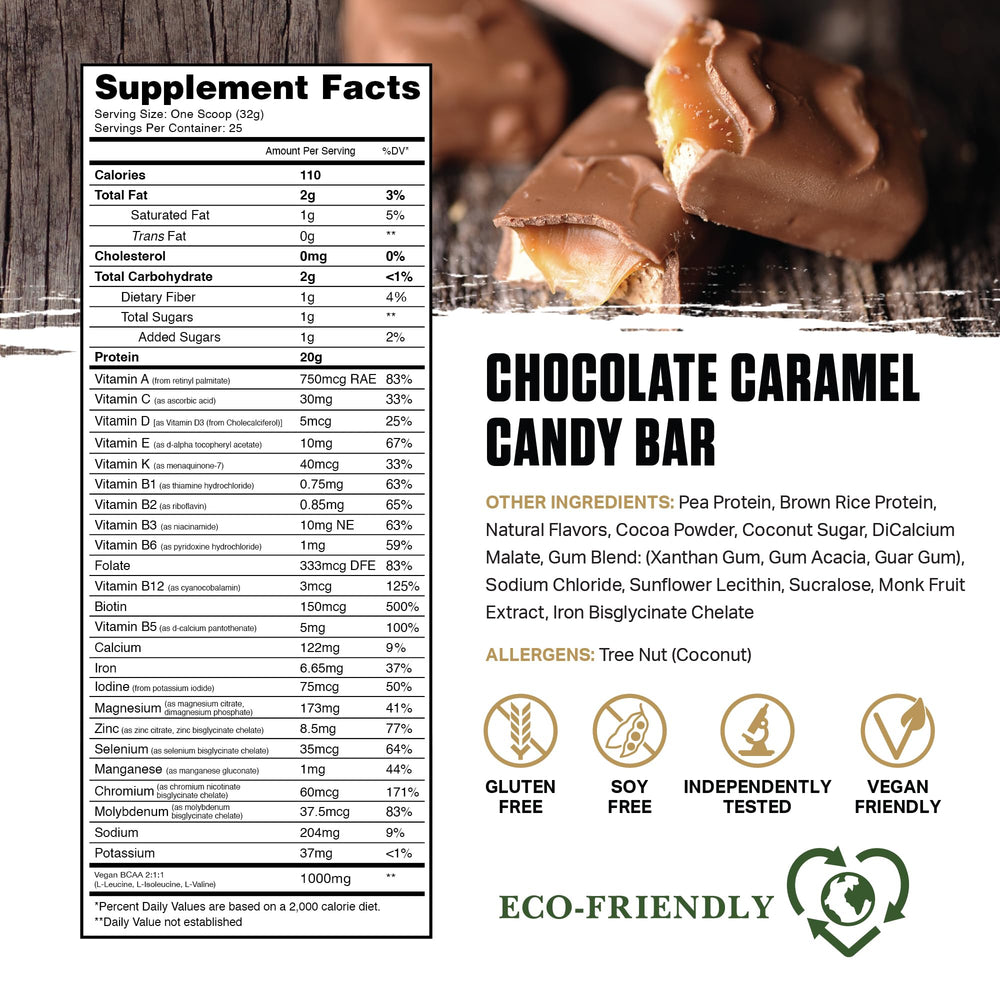Ambrosia Planta canister front-label shows 20 g protein per serving