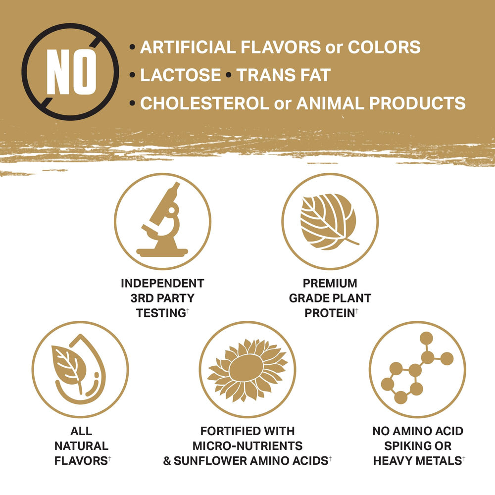 Ambrosia Planta shake in a glass with Cookies Cream flavor.