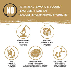 Ambrosia Planta shake in a glass with Cookies Cream flavor.