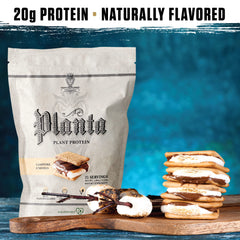 Ambrosia Planta ingredients include pea, brown rice, and fermented sunflower proteins for balanced nutrition.