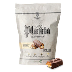Ambrosia Planta scoop in a shaker for a quick plant-based protein boost