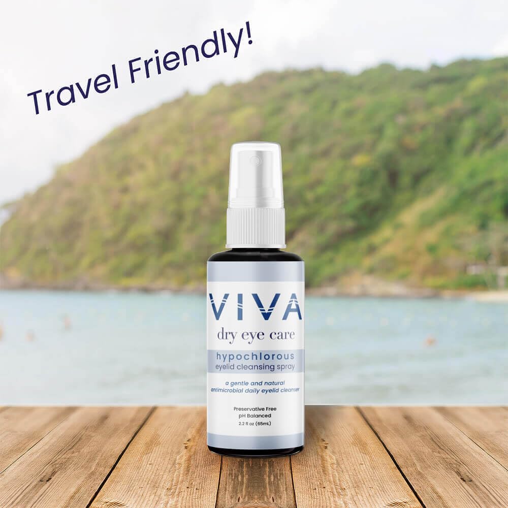 Amcon VIVA eyelid-lash cleanser near-eye area illustrating versatile use.
