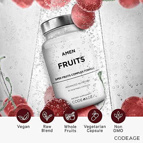 Berry-rich extracts like acai and pomegranate featured in Amen Fruits for flavorful nutrient delivery.