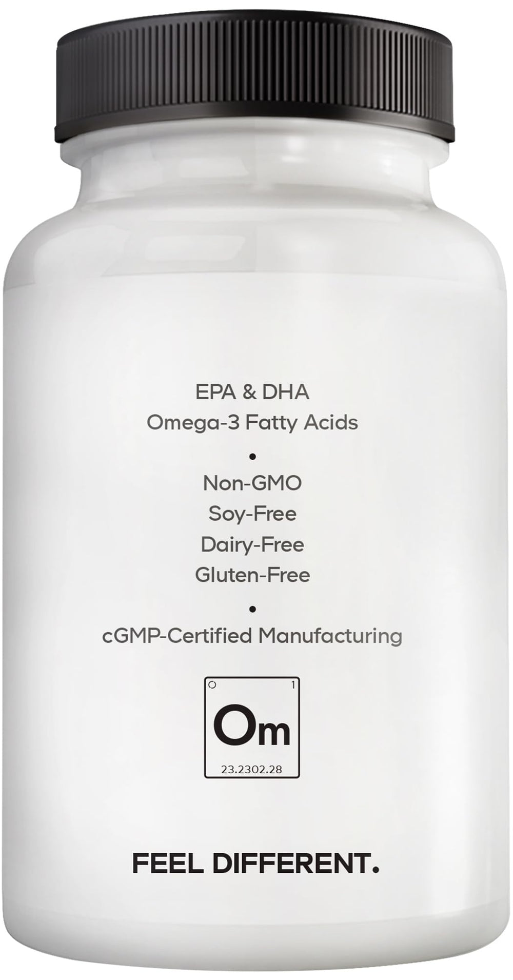 Amen Omega-3 capsules and label convey purity and reliability.