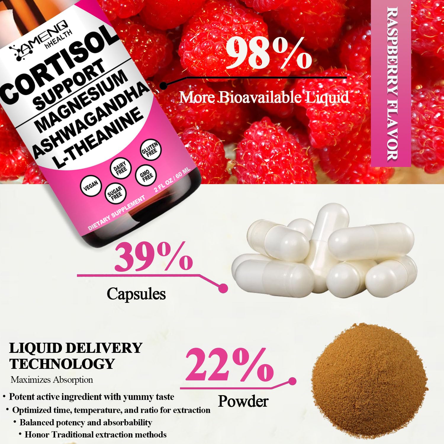 AMENQ hHEALTH label nutrition facts for transparency and quality