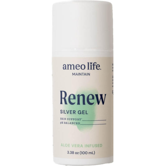 Ameo Life gel application close-up showing soothing, hydrating skin care