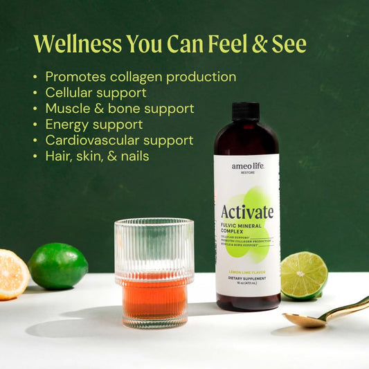 Cap and label highlight vegan formula and quality.