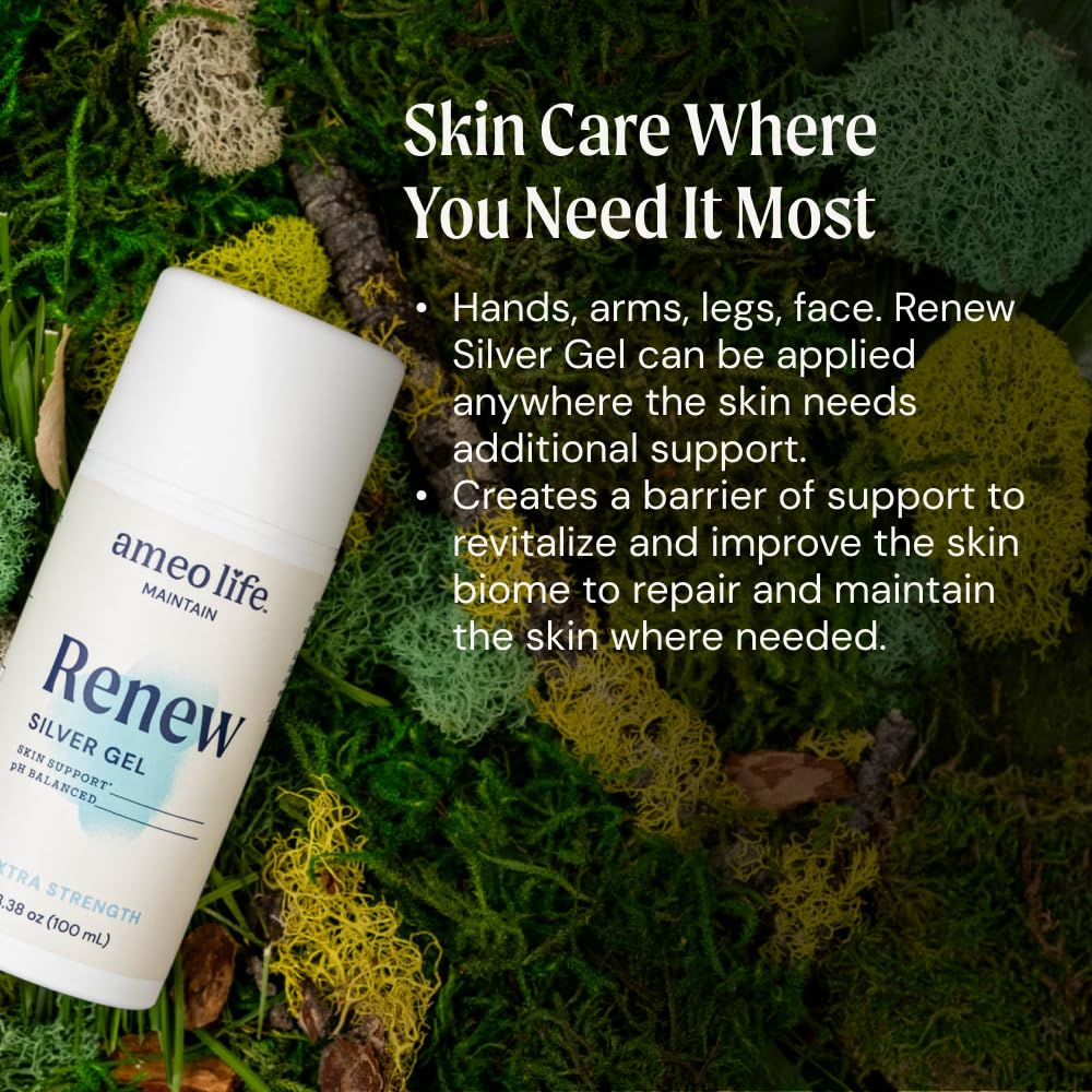 Ameo Life gel on skin, quick absorption and refreshing feel after application.