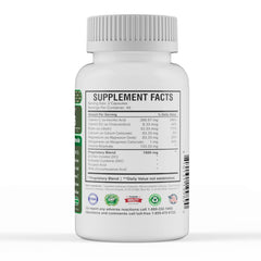 America Medic & Science WFS Plus bottle back with product details and quality notes.